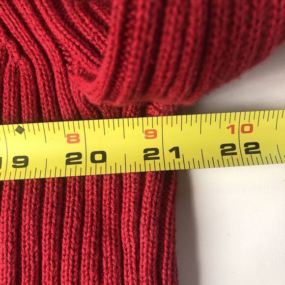 Old Navy Red Ribbed Zip Up Sweater XXL - Picture 8 of 8